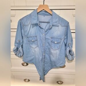 Cropped Jean shirt M